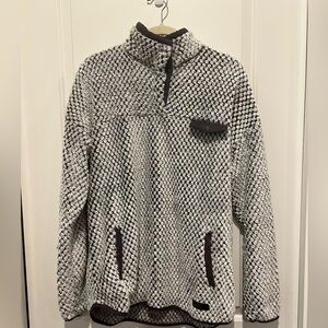 Simply Southern XL Gray and Brown Pullover/Jacket